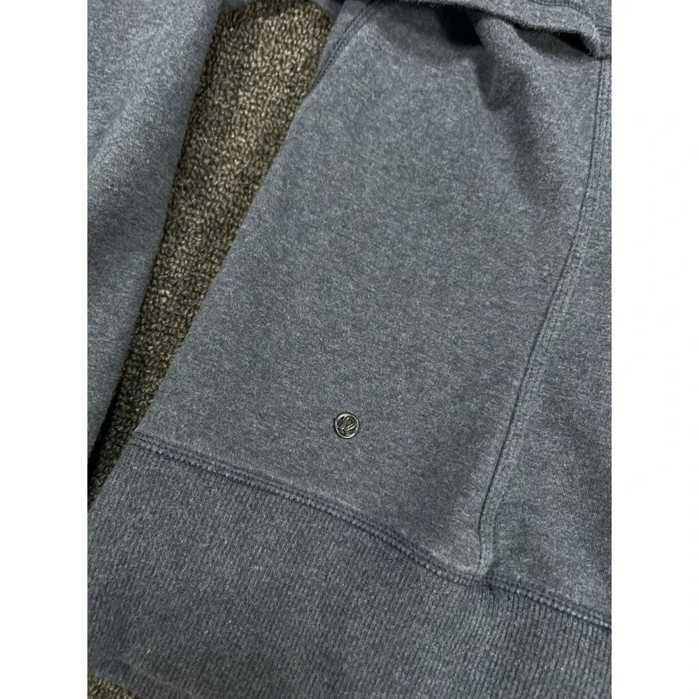 Lululemon Full Zip Scuba Hoodie‎ Women's 10 Blue Nylon Stretch Athleisure Jacket